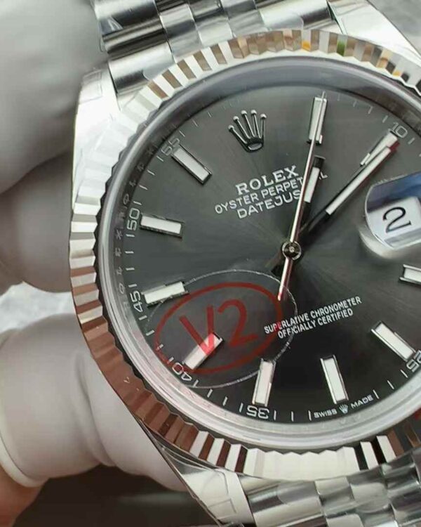 VS Factory Rolex Log M126334 v2 cement gray surface 41MM steel strip