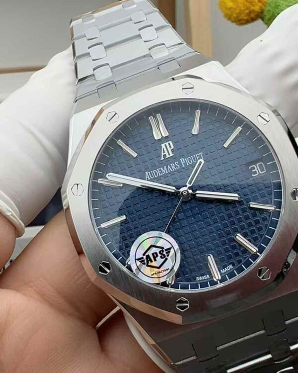 APS Factory Audemars Piguet Royal Oak 15500 blue-faced steel strip