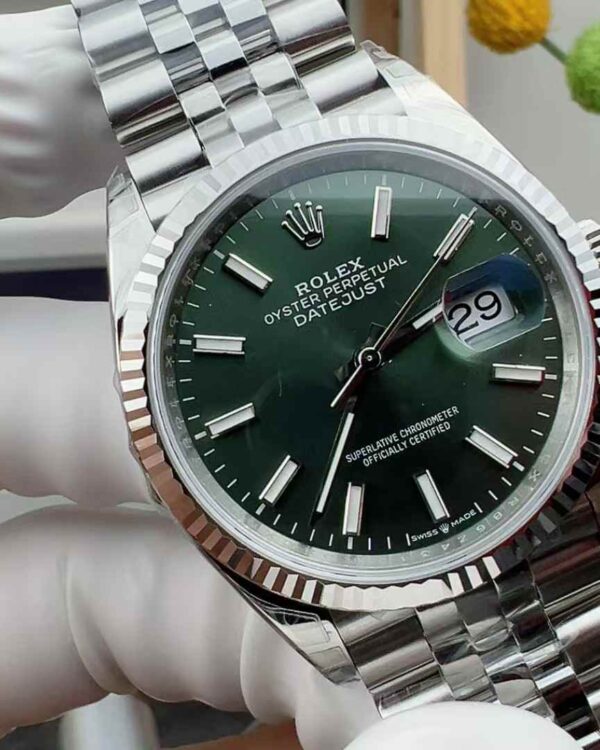 VS Factory Rolex Log M126234 Green Face 36MM Steel Strip