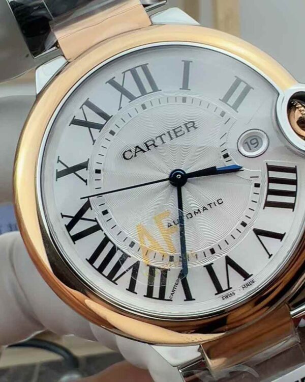 AF Factory Cartier Blue Balloon White Face Rose Gold 42MM