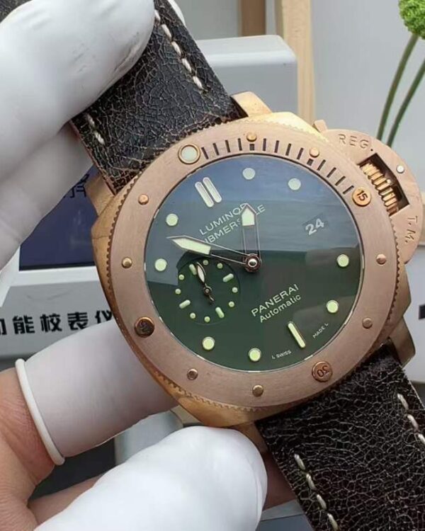 VS Factory Panerai Bronze 382 Green Face 47MM Vintage Belt