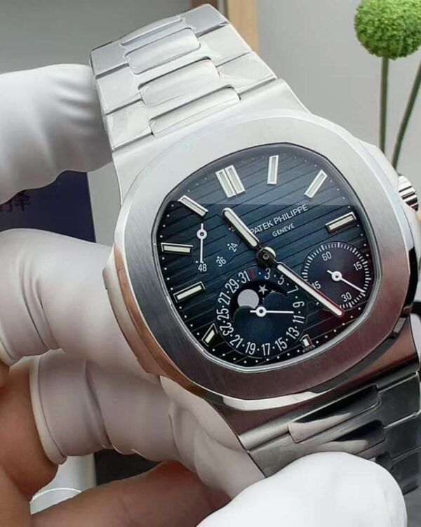 PPF Factory Patek Philippe Nautilus 5712 President Blue Face 40MM Steel Strip