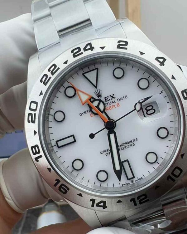 C+ Factory Rolex 226570 Explorer White Face 42MM Three-Bead Chain