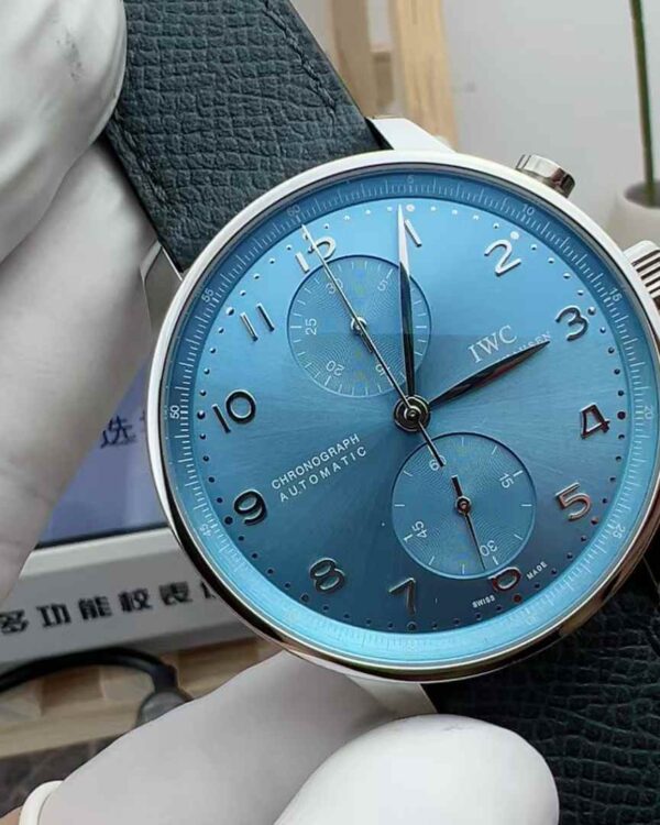 ZF Factory Wanguo Portugal ice blue face platinum shell belt