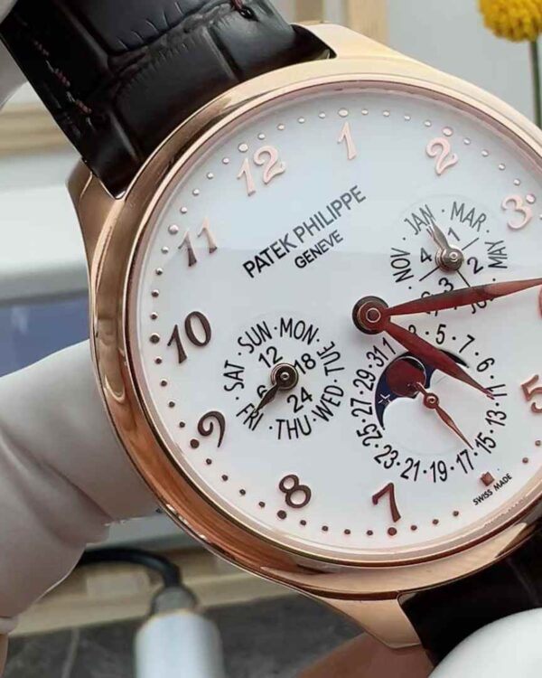 K3 Factory Patek Philippe 5327 Super Complications White Face Rose Gold 39MM Belt