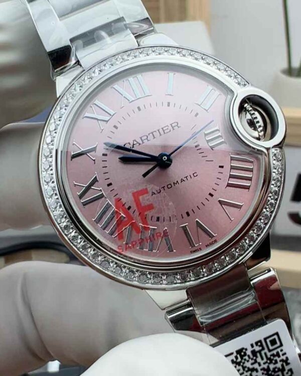 AF Factory Cartier blue balloon powder flour pearl drill ring automatic mechanical steel strip
