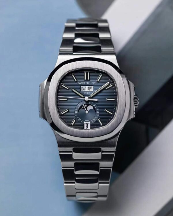 Customized Patek Philippe Nautilus P5726 Calendar | ACE Full Function Movement, comes standard with a four weight cardless balance wheel and a gold automatic tourbillon, with a reference-accuratecustomized case and strap. — custom-built watch